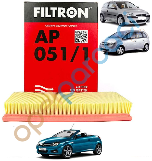 Opel Corsa C - Meriva A - Tigra B Hava Filtresi Benzinli FILTRON