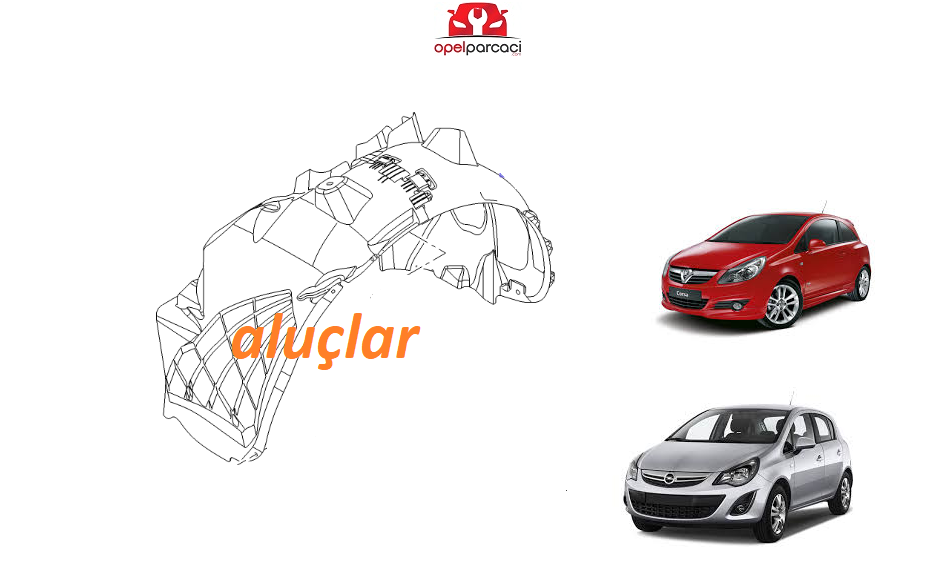 Opel Corsa D Ön Çamurluk Davlumbazı SOL GM