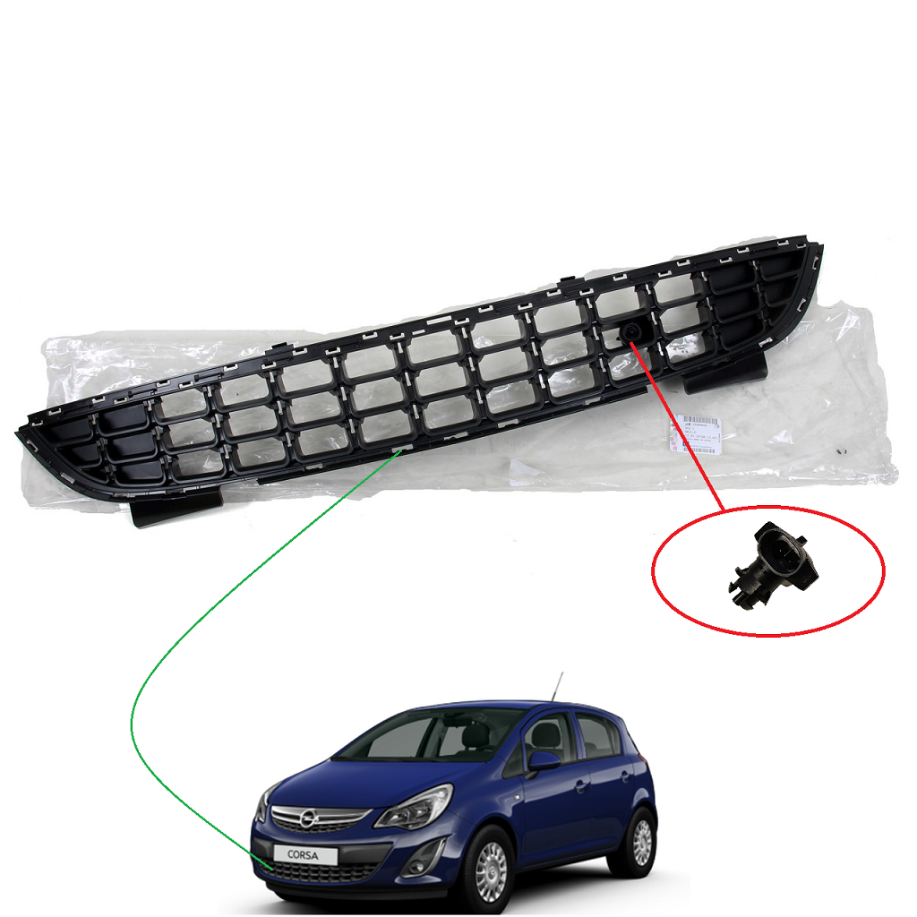 Opel Corsa D Ön Tampon Orta Izgara 2011 Sonrası Orijinal