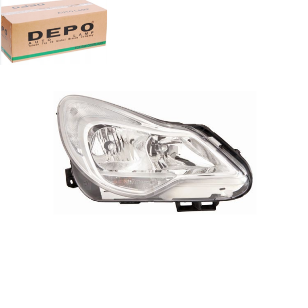 Opel Corsa D Makyajlı Far Sağ Beyaz DEPO