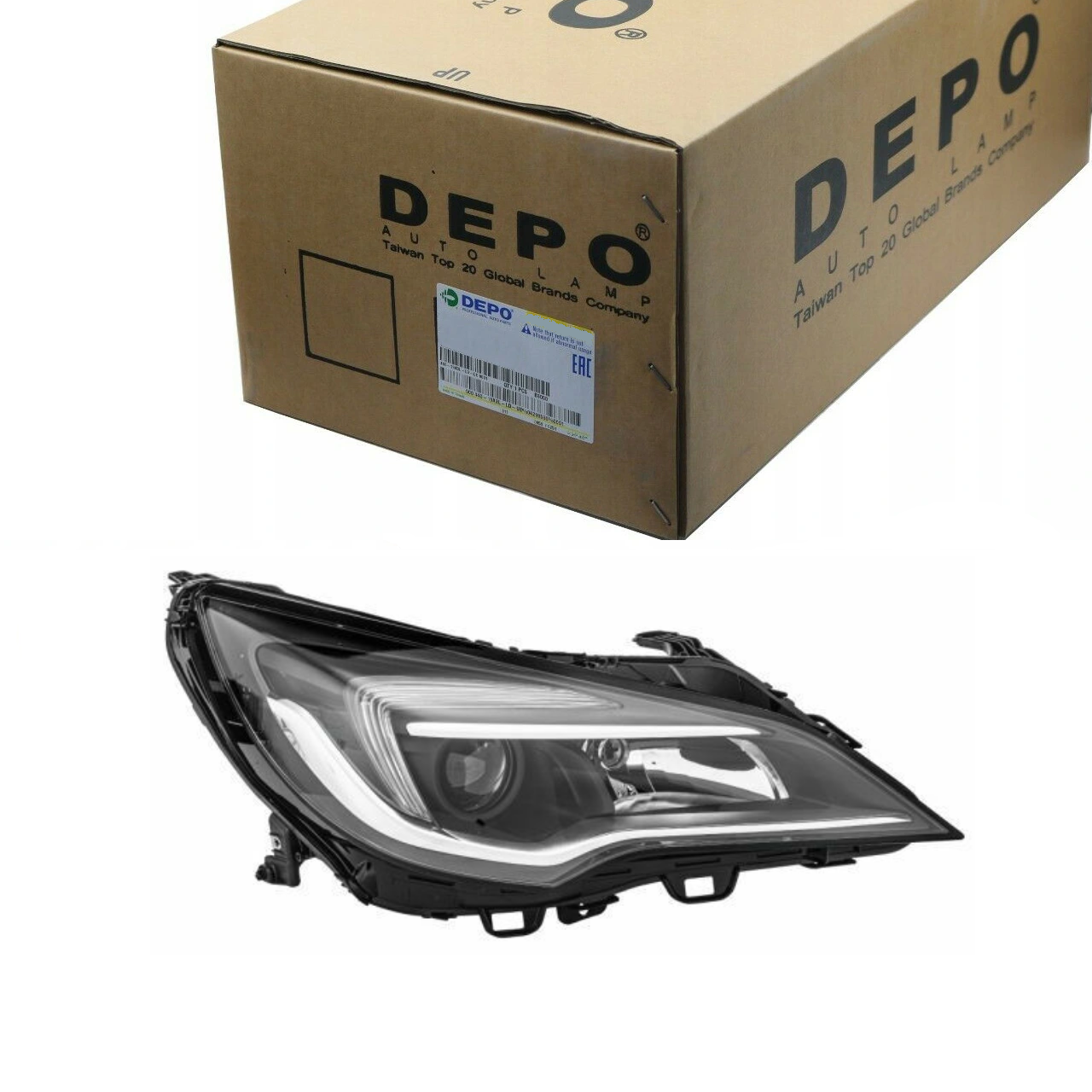 Opel Astra K Ön Sağ Far Halojen DEPO