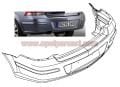 Opel Astra H Arka Tampon GM Sedan Park Sensörlü