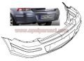 Opel  Astra H Arka Tampon GM Sedan Park Sensörsüz