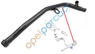 Opel Corsa C Termostat Bypass Borusu 1.7 Dizel Motorlar MUADİL