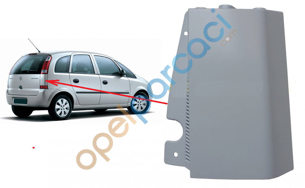 Opel Meriva Stop Alt Bakaliti Plastiği Sağ