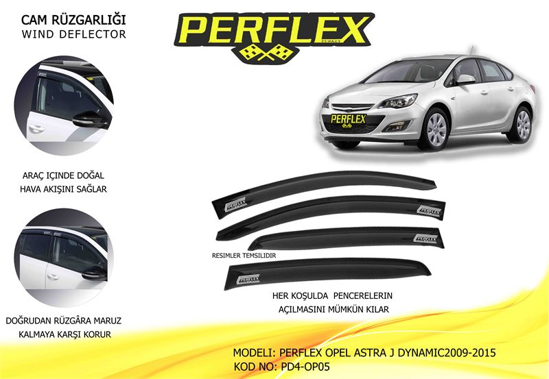 Opel Astra J Cam Rüzgarlık Seti PERFLEX