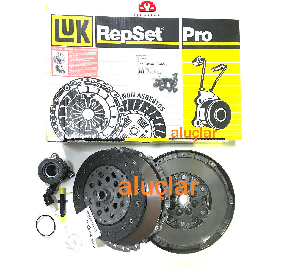 Opel Astra J A13DTE Yaylı Volan Debriyaj Baskı Balata Seti Rulman FULL PRO Set LUK