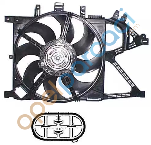Opel Corsa C Fan Motoru 1.0 - 1.2 - 1.4 Tek Fanlı Modeller