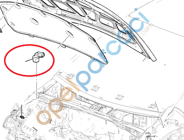 Chevrolet Yeni Aveo T300 Kaput Köşe Süngeri SAĞ GM