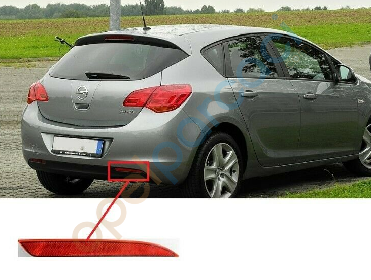 Opel Astra J 2010 - 2012 Arka Tampon Reflektör Kedi Gözü Sağ