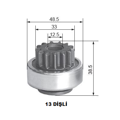 Opel Combo C 1.7 Dizel Marş Dişlisi 13 Diş Ithal