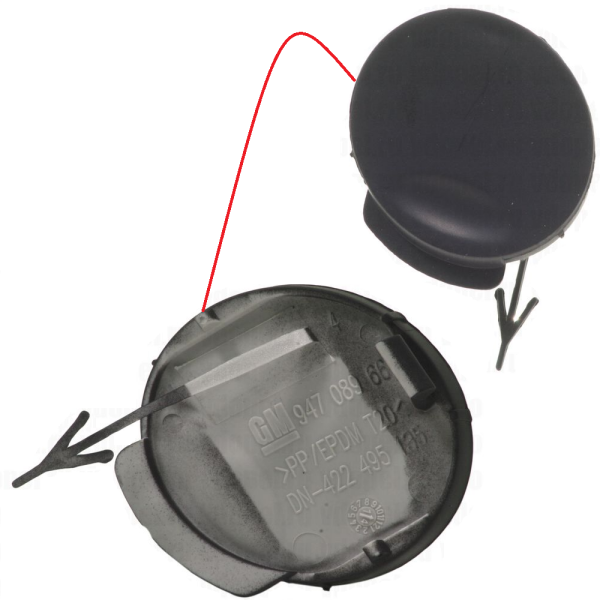 Opel Astra H Sedan Arka Tampon Çeki Demir Kapağı ORIJINAL