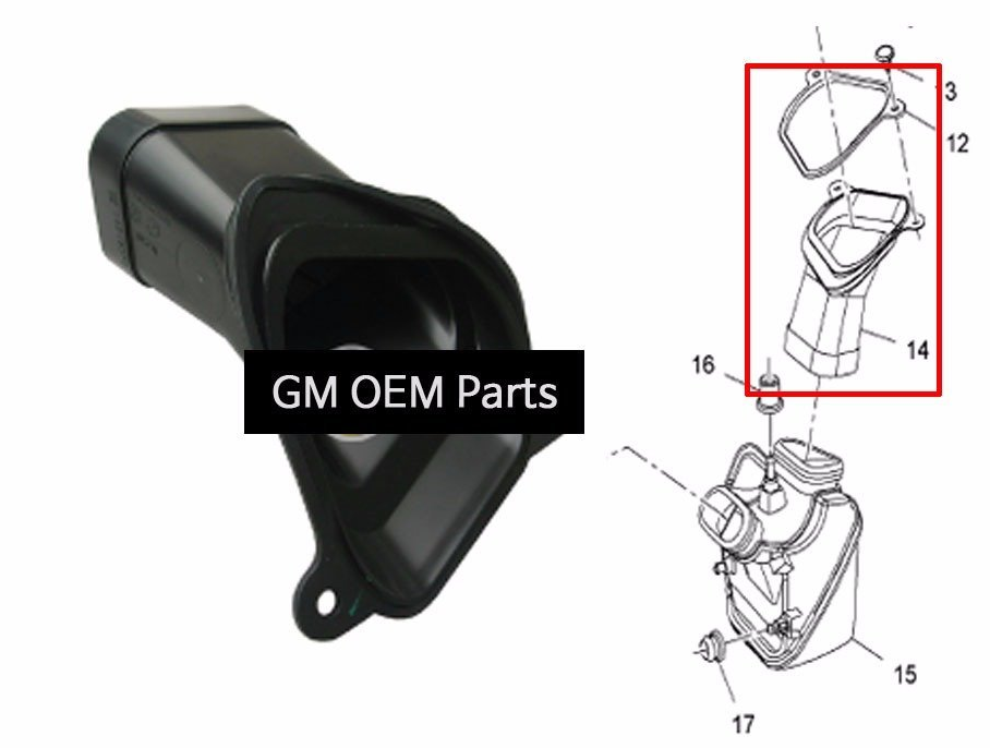 Opel Astra J Hava Filtre Kutusu Alt Borusu GM