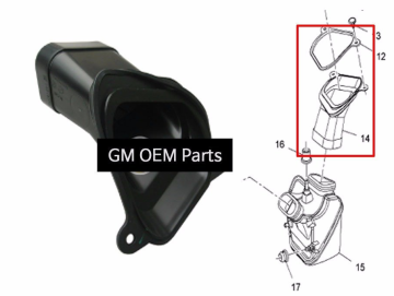 Opel Astra J Hava Filtre Kutusu Alt Borusu GM