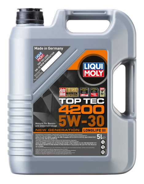 LIQUI MOLY TOP TEC 4200 5W30 Motor Yağı 5 Litre