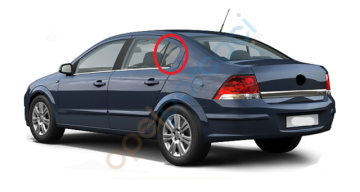 Opel Astra H Sedan Kelebek Camı SOL