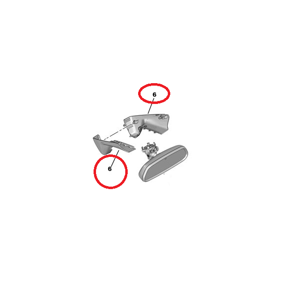 Opel Corsa F Iç Dikiz Ayna Kapak Takımı Orijinal PSA