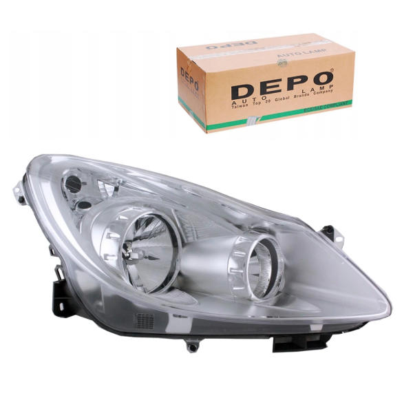 Opel Corsa D Sağ Far Krom 2007 - 2010 DEPO