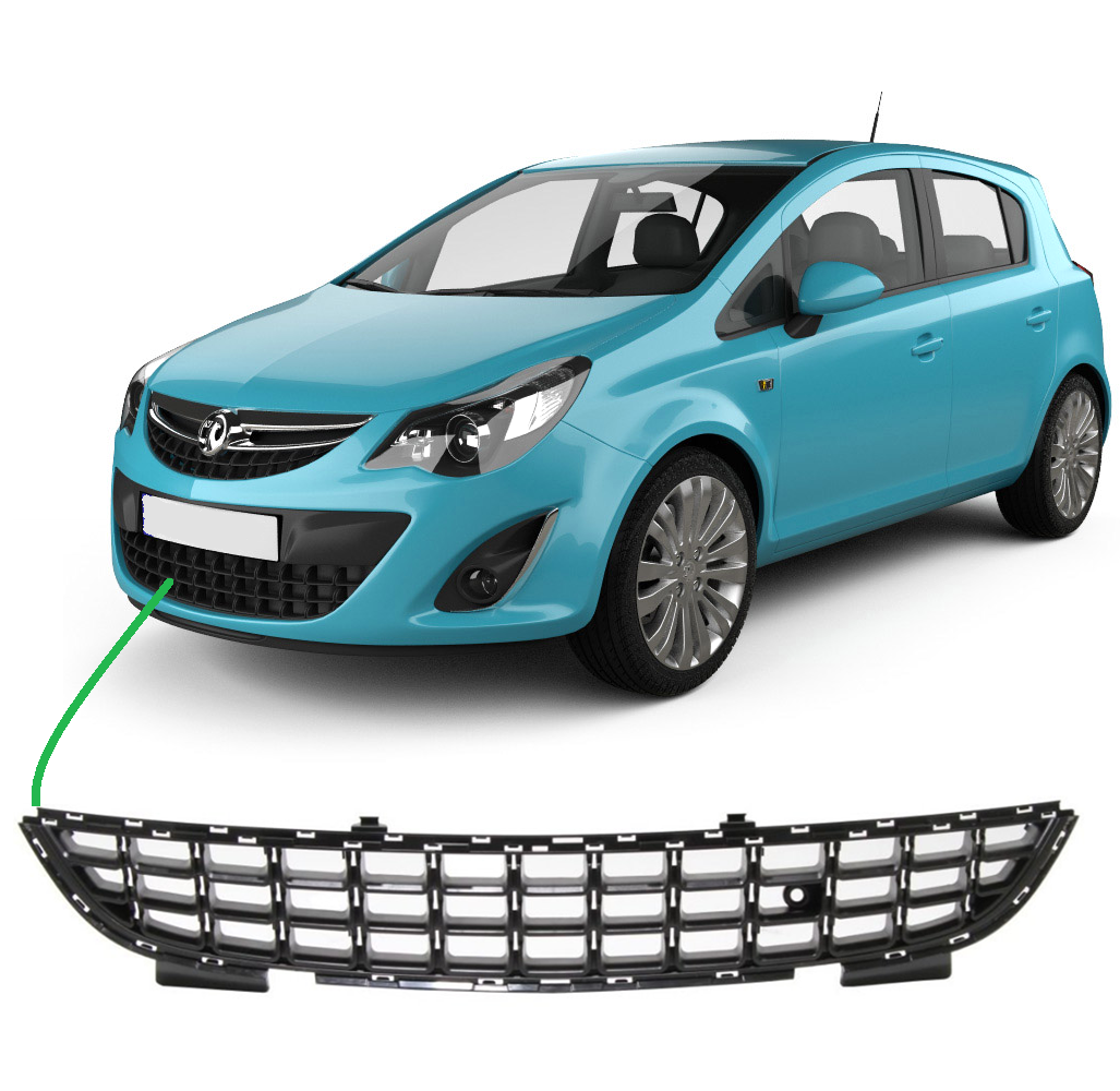 Opel Corsa D Ön Tampon Orta Izgara Panjur 2011 Sonrası