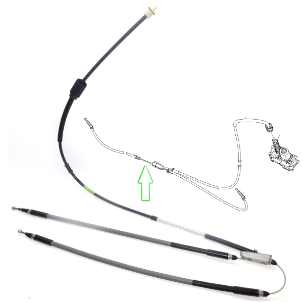 Opel Insignia Elektrikli El Fren Teli Komple ORIJINAL