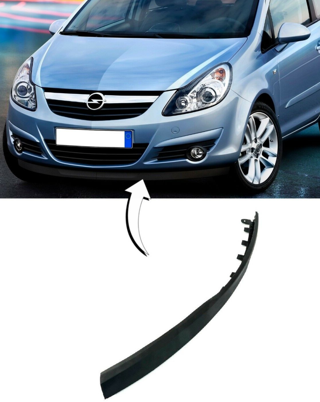 Opel Corsa D Ön Tampon Alt Lastiği SOL