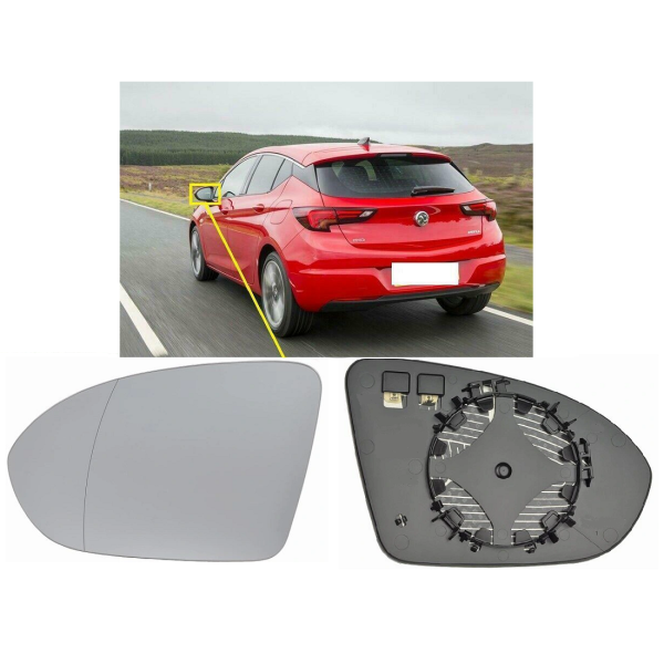 Opel Astra K Sol Dış Dikiz Ayna Camı