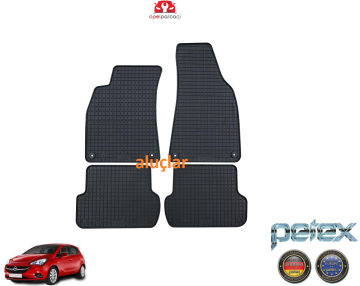 Opel Corsa E Lastik Kauçuk Paspas Takımı Araca Özel