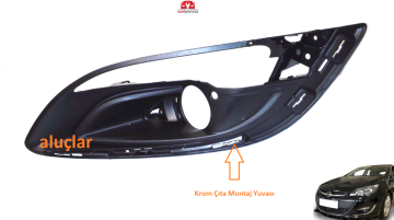 Opel Astra J Sis Far Kapağı Kromlu Tip Sol