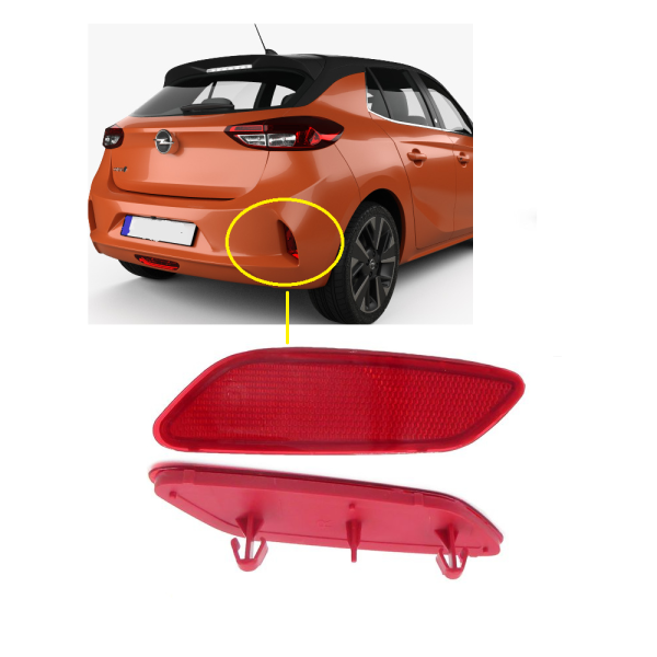 Opel Corsa F Arka Tampon Reflektör Sağ