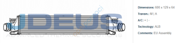 Chevrolet Aveo T300 1.3 Dizel Turbo Soğutucu Radyatör ( İntercooler )