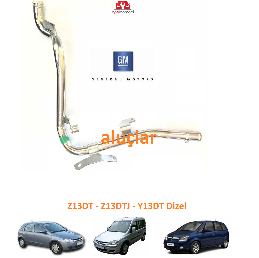 Opel Su Geri Dönüş Borusu Z13DT - Z13DTJ Corsa C - Combo C Meriva A