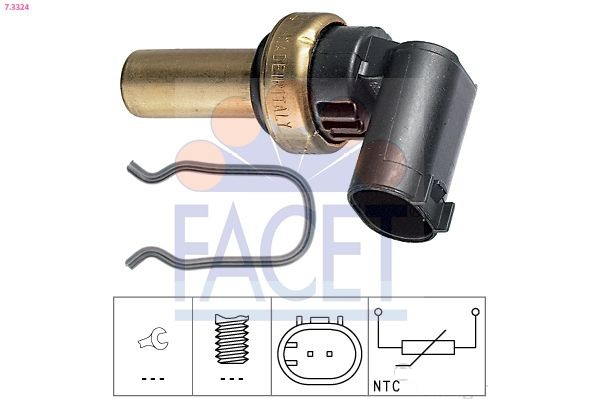 Opel Corsa D 1.2 / 1.4 Su Sıcaklık Sensörü Sekmanlı FACET