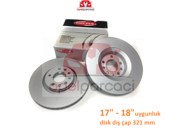 Opel Insignia Ön Fren Disk Takımı 17'' - 18'' Jant